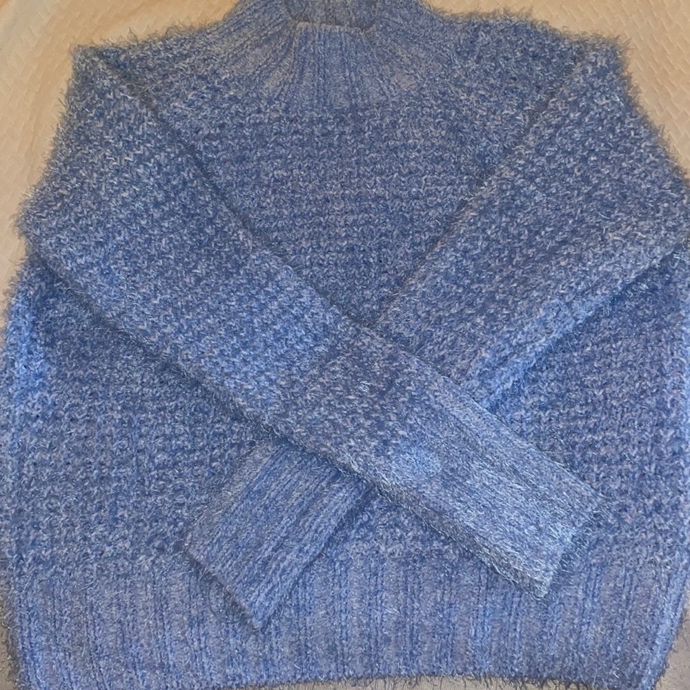 SO baby blue sweater